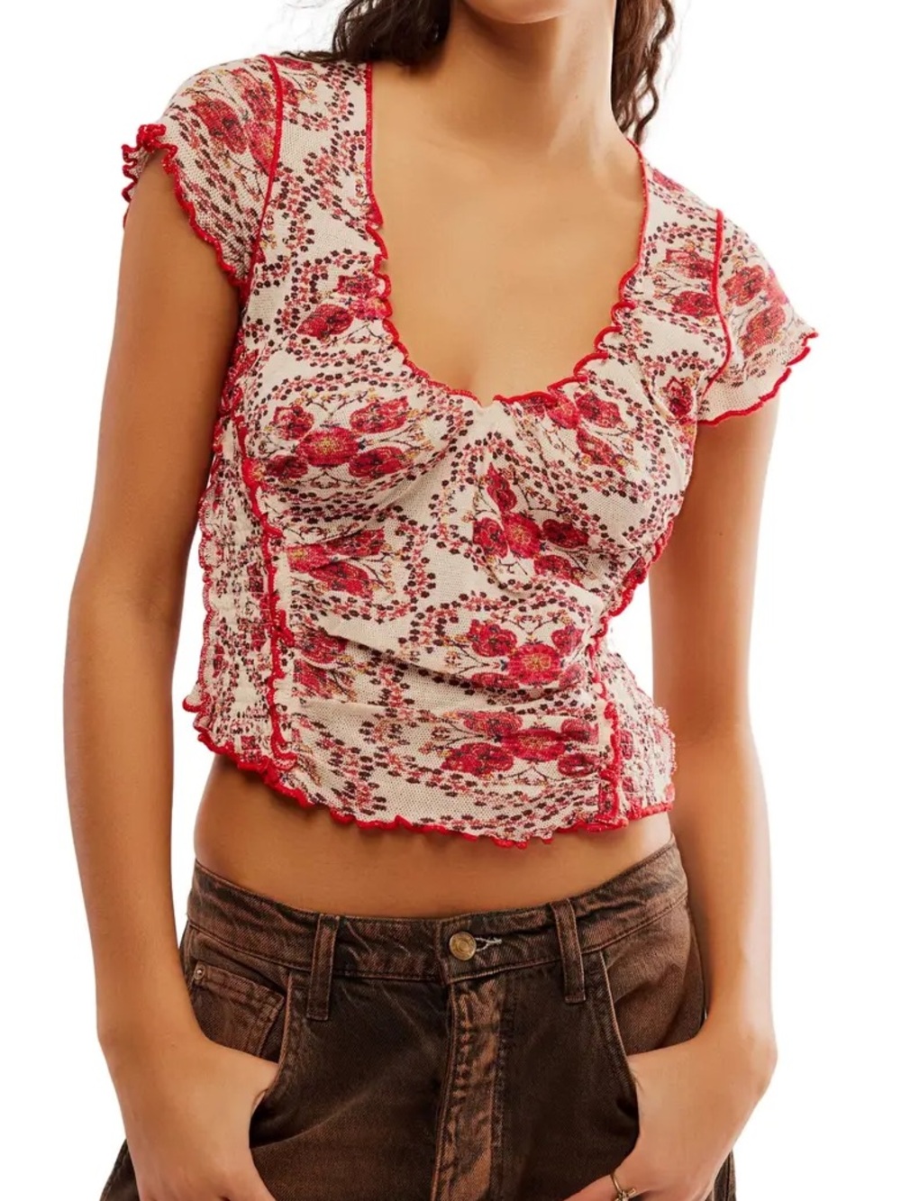 Free People Oh My Baby Crop Top